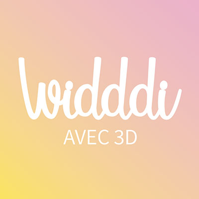 Widddi avec 3d - Cadre personnalisé à poser L'amour de ma vie